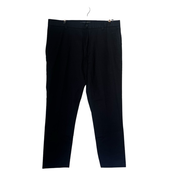Izod Non Iron Flat Front Navy Pants - Picture 1 of 7